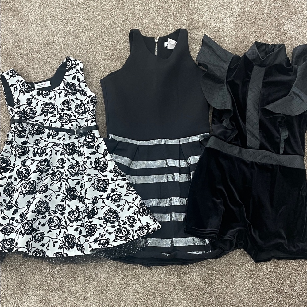 Black and White Dress Trio